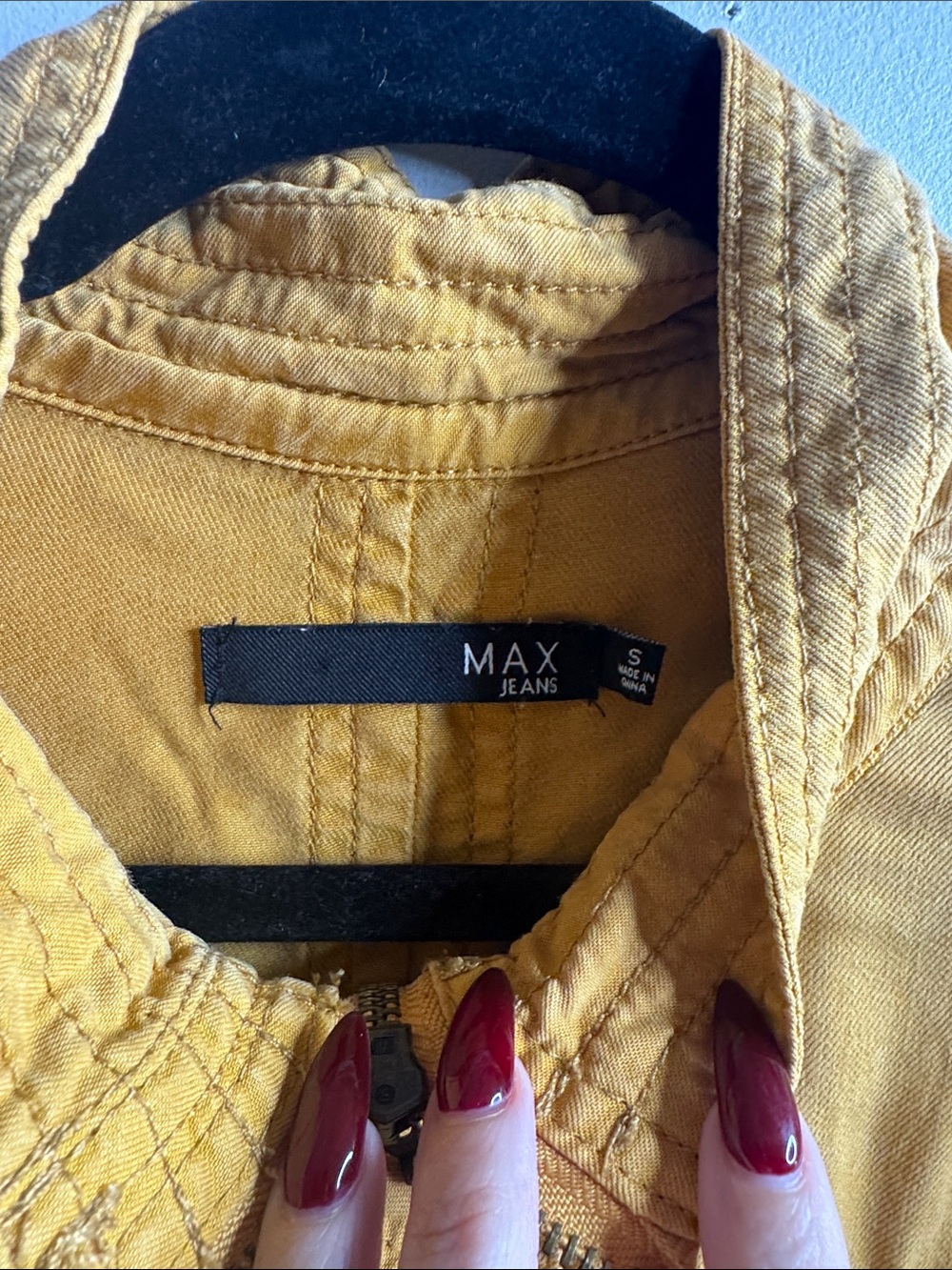 Max Jeans Burnt Orange Drawstring Utility Jacket - Picture 2 of 7